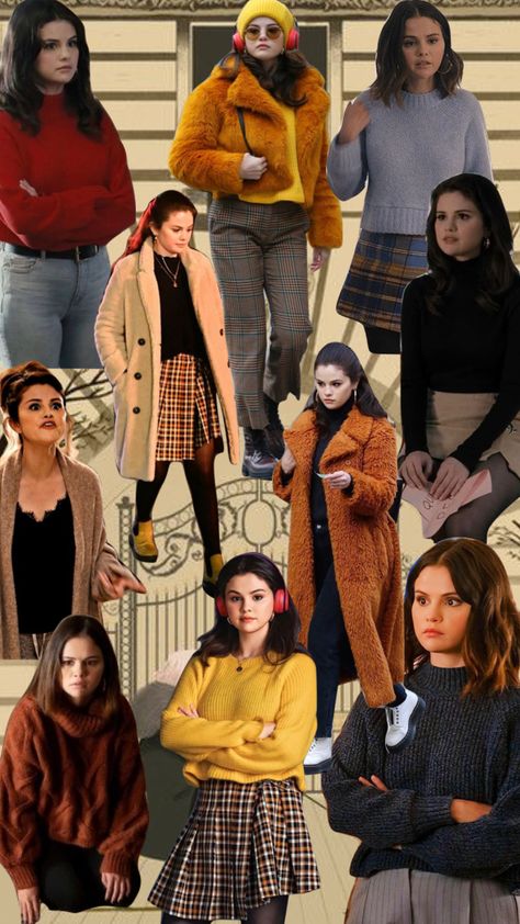 Mabel Mora Inspired Outfits, Only Murders In The Building Mabel Sweater, Mabel Omitb Outfits, Only Murders In The Building Mabel Wardrobe, Selena Gomez Omitb Outfit, Omitb Mabel Outfit, Mable Mora Only Murders In The Building Outfits, Mabel Mora Style, Autumn Outfits Coat