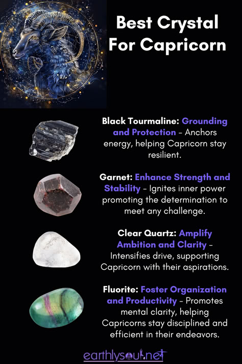 Four crystals to support success and stability for Capricorn Best Crystals For Capricorn, Herbs Of Capricorn, Capricorn Herbs, Zodiac Herbs, Enochian Alphabet, Crystals For Capricorn, Capricorn Crystals, Capricorn Saturn, Witchy Astrology