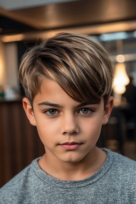 Haircut Fades For Boys, Ten Year Old Hairstyles, 2024 Hair Trends For Boys, Boys Haircut Straight Thick, Boys Hair Cuts 2024 Trends Kids, Teen Boy Haircuts Straight Hair 2024, Hair Cuts For Boys 2024, Boys Haircut Straight Fine Hair, Trendy Boys Haircuts 2024