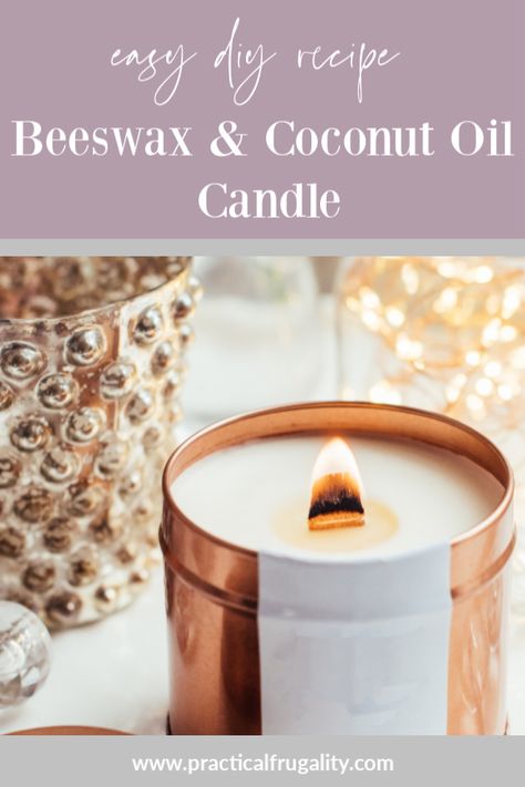 Easy DIY project using only natural ingredients to create beautiful scented candles. Step by step recipe  guide. Beeswax Coconut Oil Candles, Oil Candles Diy, Making Beeswax Candles, Coconut Oil Candle, Homemade Beeswax Candles, Candle Recipe, Candle Scents Recipes, Candle Making Recipes, Rolled Beeswax Candles