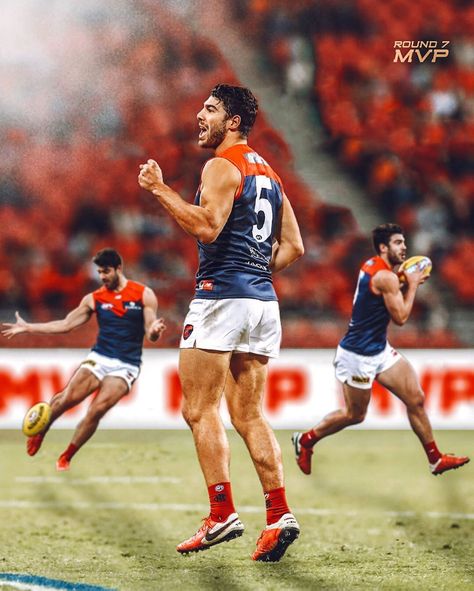 Melbourne Football Club Fans (@myheartbeatstrue) posted on Instagram: “Christian Petracca was everywhere against the Hawks, in a career-best display. He’s the Round 7 MVP. 😤🔴🔵 ⠀⠀⠀⠀⠀ #MyHeartBeatsTrue #GoDees” • Jul 22, 2020 at 10:00am UTC Melbourne Football Club, Christian Petracca, Melbourne Demons, Hawks, Football Club, Melbourne, Career, Basketball, Football