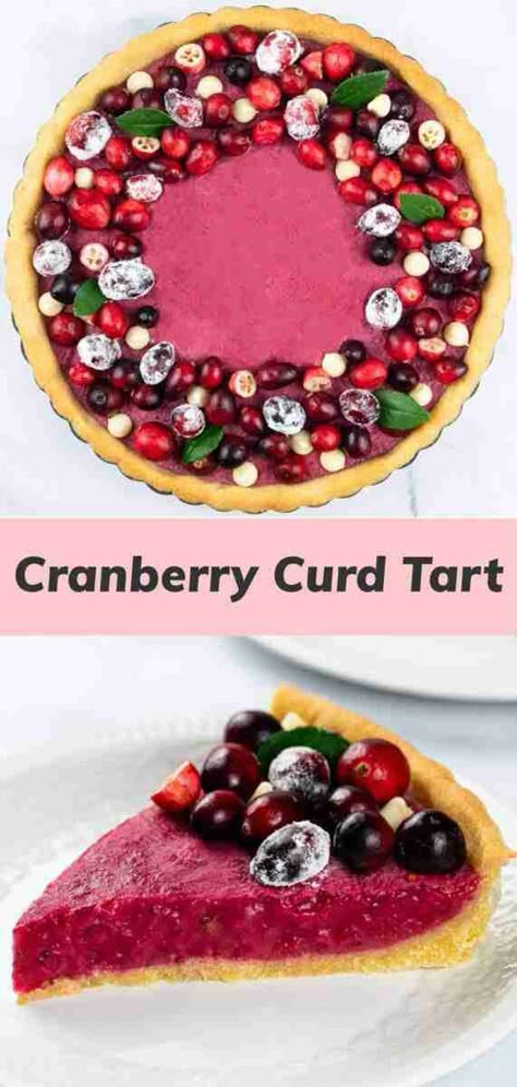 NYT Cranberry Curd Tart with Almond Crust (Keto, GF) Nyt Cranberry Curd Tart, Cranberry Curd Tart With Hazelnut Crust, Cranberry Curd Tart With Almond Crust, Gf Tart, Cranberry Curd Tart Recipe, Cranberry Tart Recipe, Cranberry Curd Tart, Cranberry Curd, Cranberry Filling