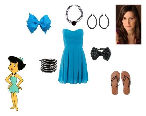 "Megan Healy's DIY Halloween Costume (Betty Rubble)" by runwaygirl20 on Polyvore featuring TFNC, Abercrombie & Fitch, Chan Luu and Roberto Demeglio Betty Rubble Costume Diy, Betty Flintstone Costume Diy, Betty Flintstone Costume, Betty Flintstone, Rubble Costume, Betty Rubble Costume, Flintstone Costume, Alphabet Party, Scarecrow Ideas