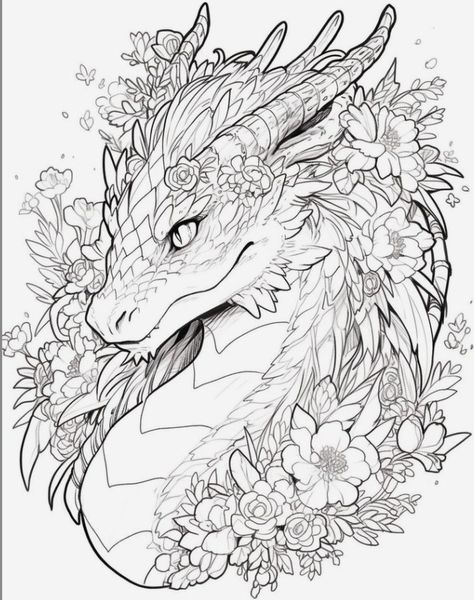 Ych Poses, Free Coloring Books, Coloring Books For Kids, Manga Coloring Book, Adult Coloring Books Printables, Coloring Books For Adults, Adults Coloring, Photography Diy, Dragon Coloring Page