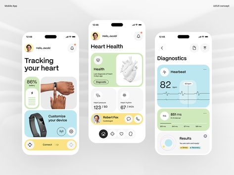 #startup #monitoring #nutrition #medicine #diagnosis #healthoverview #medicalstats #medicalcare #healthapp #gadget #community #therapy #pulsetracking #fitnesstracker #healthcare #ui #ux #appdesign #mobileapp #saas #healthmonitoringapp #userexperiencedesign #uxdesign #uidesign #interface #userinterfacedesign #uiux #website #websitedesign #dribbble #adobexd #figma #branding #insparation #uxinsparation #uxdesigner #uidesigner #webdesign #userinterface #userexperience #design #webdesigner Desain Ux, Nutrition App, App Design Layout, Medical App, Ui Design Trends, Mobile Ui Patterns, Mobile App Design Inspiration, App Design Inspiration, App Interface