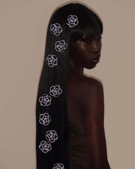 Dark Skin Beauty, Long Black Hair, Long Black, Black Is Beautiful, Nyx, Look Fashion, Hair Goals, Beauty Skin, Hair Inspo