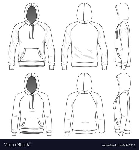 Croquis, Molde, Hoodie Vector, Vector Clothes, Shoe Template, Clothing Templates, Hoodie Drawing, Blank T Shirt, Couple Silhouette