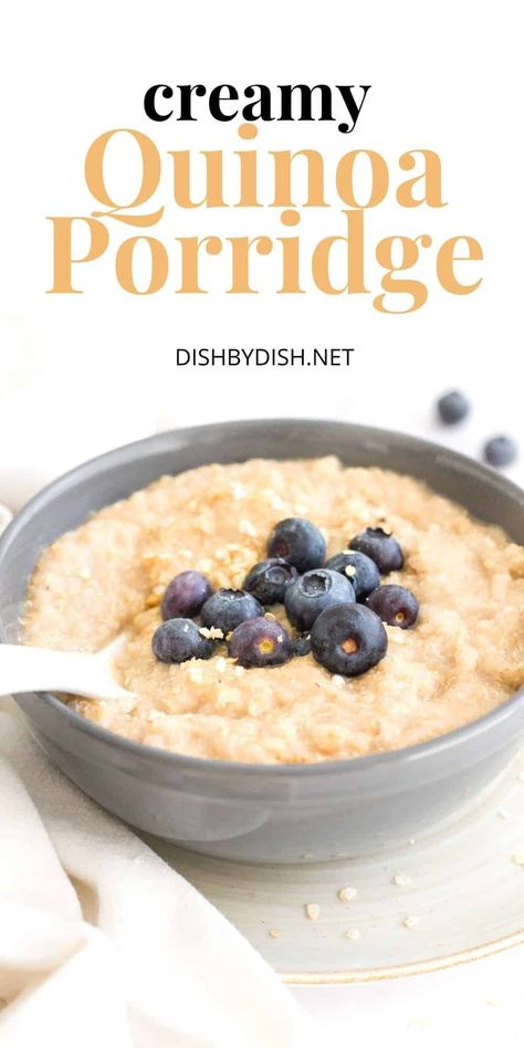 Quinoa Flakes Recipes, Creamy Quinoa, Vegan Porridge, Oat Porridge, Quinoa Oatmeal, Quinoa Recipes Breakfast, Quinoa Flakes, Flake Recipes, Quinoa Recipes Easy