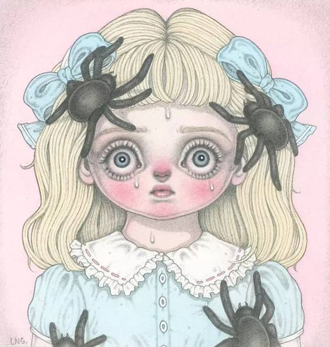 Surrealism Artists, Creepy Cute Aesthetic, Doll Drawing, Arte Peculiar, Arte Grunge, Arte Van Gogh, Creepy Art, Art Style Inspiration, Creepy Cute