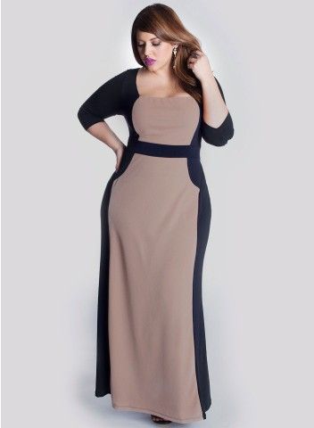 Talula Gown in Mocha Plus Size Gowns, Gown Plus Size, Big Girl Fashion, Evening Dresses Plus Size, Plus Size Wedding, Curvy Girl Fashion, Curvy Fashion, Beautiful Fashion, Mocha