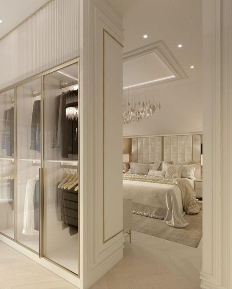 Dream Closet Design, Luxury Room Bedroom, Desain Furnitur Modern, Modern Luxury Bedroom, Luxury Closets Design, Luxury House Interior Design, Casa Vintage, غرفة ملابس, Dream House Rooms