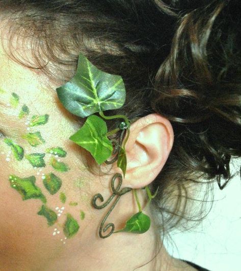 Poison Ivy Fancy Dress, Poison Ivy Kostüm, Mother Nature Halloween, Forest Fairy Costume, Mother Nature Costume, Mother Nature Goddess, Ivy Costume, Leaf Ear Cuffs, Mother Nature Tattoos