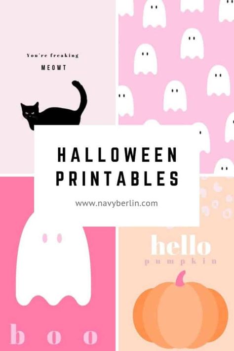 Free pink Halloween printable art for your frames. Check out this blog post for several free Halloween Printables you will love! https://www.arinsolangeathme.com #halloween #halloweendecor #halloweenprintable Postres Halloween, Halloween Printables Free, Decor 2023, Printables For Kids, Halloween Tattoo, Halloween Printable, Halloween Tags, Printable Activities For Kids, Pink Halloween