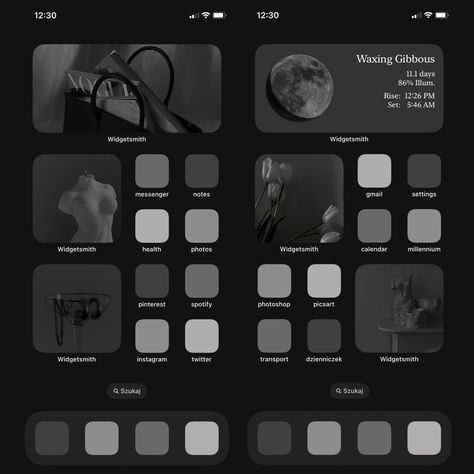 Dark Mode Aesthetic, Iphone Home Screen Aesthetic, Mode Aesthetic, Widgets Iphone, Home Screen Aesthetic, Iphone Home Screen, Screen Aesthetic, Ios 15, Dark Mode