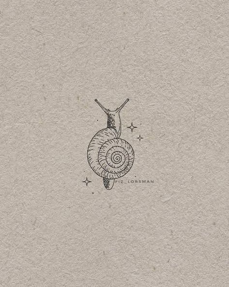 Snails Drawing Cute, Moon Snail Tattoo, Moon Snail Shell Tattoo, Snail Tattoo Fine Line, Mini Snail Tattoo, Woodlice Tattoo, Snail Tattoo Cute, Snail Shell Tattoo, Snail Shell Drawing