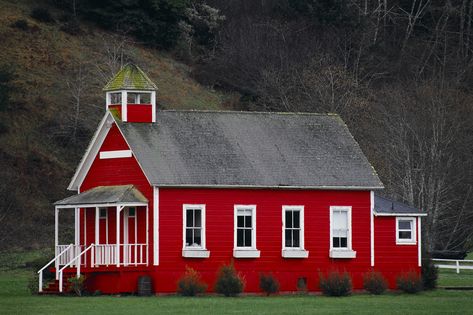 . Red School House, Gender Differences, Red Houses, Country School, School Doors, Old School House, School House, Red House, School System