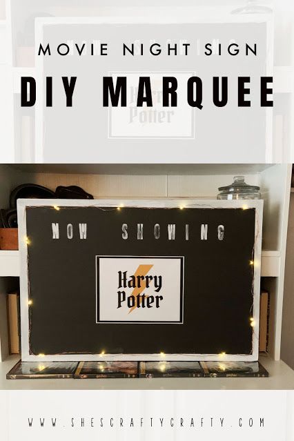 Now Showing Movie Sign Diy, Marquee Sign Diy, Movie Marquee Sign, Movie Night Sign, Harry Potter Sign, Movie Marquee, Make A Movie, Up The Movie, Movie Themed Party