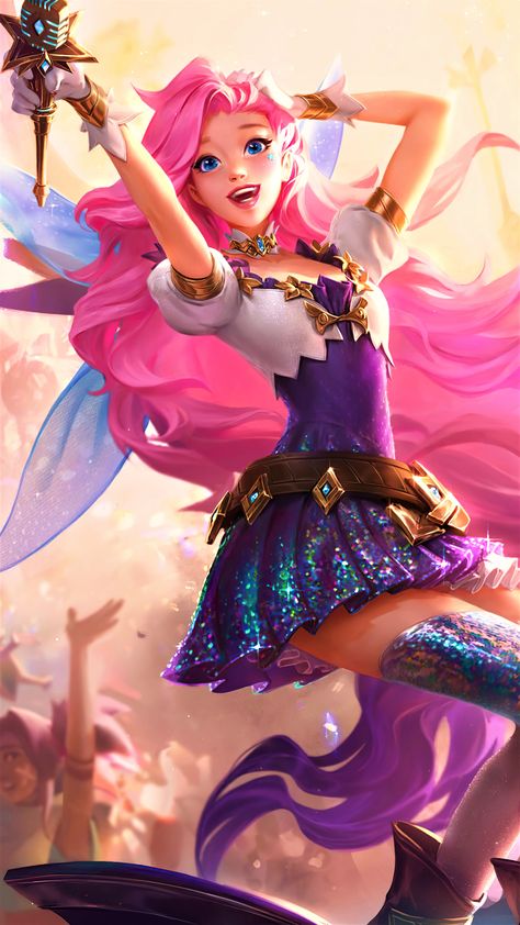 4k phone wallpaper Seraphine Lol, League Of Legends Personajes, Oc Faceclaim, League Of Legends Video, 4k Phone Wallpapers, League Of Legends Characters, Splash Art, 8k Wallpaper, Riot Games