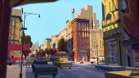 New York Concept Art, Street Concept Art, Visual Development Art, City Concept Art, Environment Painting, 3d Sketch, Bg Design, Concept Art World, Landscape Concept