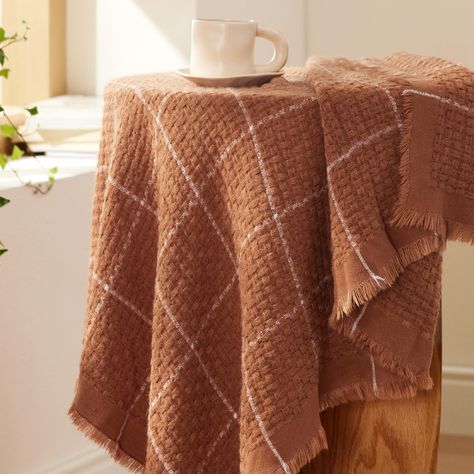 PRICES MAY VARY. Timeless Style: Featuring multiple classic patterns paired with various tassel styles, these decorative throw blankets instantly elevate any space with sophistication and elegance. Soft and Lightweight: This boho throw blanket has been brushed in manufacturing and weighs just under 16 oz to achieve the utmost softness and an extra satisfying hand feel that is also super lightweight. Giftable: Gift coziness with this Bedsure woven blanket. Surprise your loved ones for birthday, g Throws Blanket, Cream Throw Blanket, Blankets For Couch, Blanket With Tassels, Fall Throw Blanket, Farmhouse Throws, Dusty Orange, Boho Throw Blanket, Cream Throw