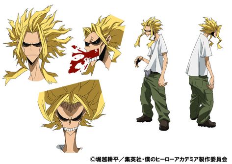 My Hero Academia Characters, Toshinori Yagi, Sky Anime, Tv Design, Characters Design, Model Sheet, All Might, Character Sheet, Character Design Male