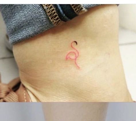 Flamingo Lover | flamingo tattoo | Facebook Pink Flamingo Outline Tattoo, Pink Flamingo Tattoo Ideas, Flamingo Minimalist Tattoo, Flamingo Finger Tattoo, Flamingo Family Tattoo, Palm Tree Flamingo Tattoo, Mini Flamingo Tattoo, Flamingo Feather Tattoo, Dainty Flamingo Tattoo