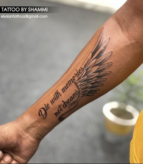 Forearm Wing Tattoo, Triskelion Tattoo, Zombie Tattoo, Arm Tattoos For Guys Forearm, Wing Tattoo Men, Wörter Tattoos, Tattoo Mehndi, Forearm Tattoo Quotes, Tattoo Quotes For Men