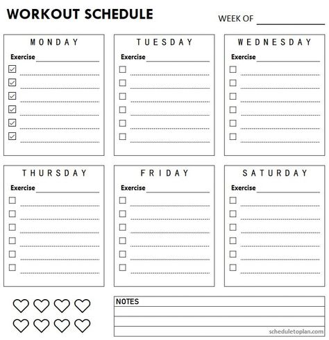 Workout Schedule Template, Best Workout Schedule, Workout Log Printable, Workout Plan Template, Gym Planner, Daily Schedule Printable, Timetable Template, Workout Template, Printable Workout