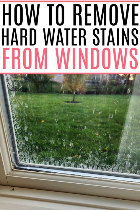 How To Clean Windows With Vinegar, How To Remove Water Spots From Windows, How To Get Hard Water Stains Off Windows, How To Get Water Spots Off Windows, Wash Outside Windows, Washing Outdoor Windows, Outdoor Window Cleaner Homemade, Steam Cleaning Windows, How To Clean Outdoor Windows