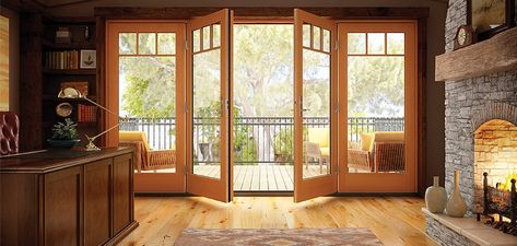 Essence Series wood in-swing French patio door Single French Door, Hinged Patio Doors, Milgard Windows, French Patio, Double French Doors, French Doors Patio, Swinging Doors, Sliding Patio Doors, Wood Patio