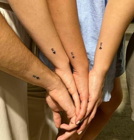 Simple Sibling Tattoos For 4, 4 Brothers Tattoo, Siblings Tattoo For 2 Brother And Sister, Wrist Matching Tattoos, Matching Tattoos For Siblings Brother And Sister, Simple Sibling Tattoos, 4 Sibling Tattoos, Sister Brother Tattoo, Sibling Tattoos For 4