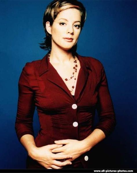 sarah mclachlan short haircut - Google Search 90s Female Singers, Curled Hair With Braid, Short Haircuts For Ladies, Haircuts For Ladies, Sarah Mclachlan, Crop Hair, Female Musicians, Styling Brush, Chic Hairstyles