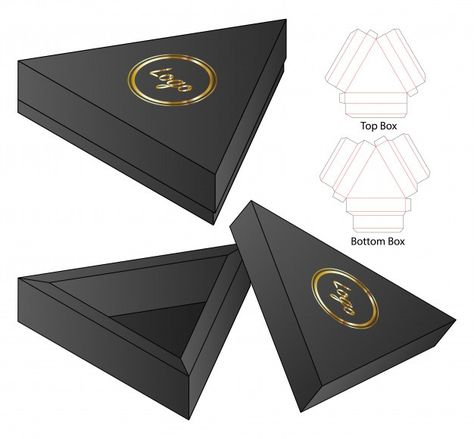 Paper bag packaging die cut template 3d | Premium Vector Packaging Dielines, Packaging Die Cut, Paper Box Diy, Hexagon Box, Slide Box, Food Box Packaging, Disney Cars Party, Packaging Template Design, Pyramid Shape