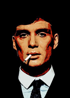 Peaky Blinders Pop Art, Thomas Shelby Art, Peaky Blinders Art, Man Portrait Painting, Eminem Drawing, Spiderman Painting, Dragon Ball Z Iphone Wallpaper, Monochromatic Art, Tshirt Painting