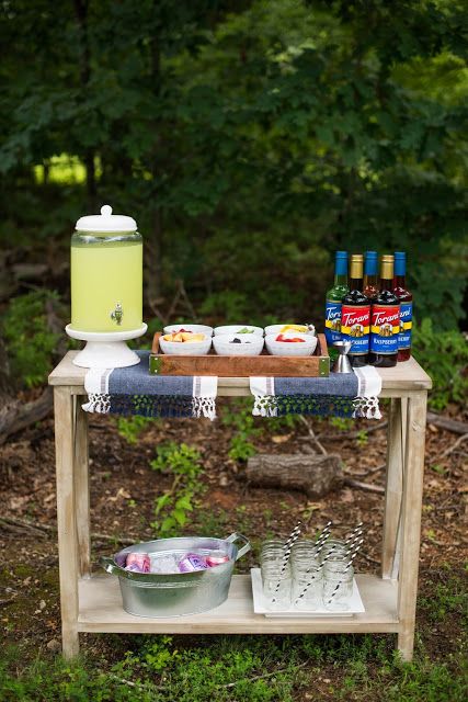 Summer Entertaining Tips | Build Your Own Lemonade Bar Make Your Own Lemonade Bar, Lemonade Bar Beverage Stations, Lemonade Bar Wedding, Lemonade Bar Ideas, Country Time Lemonade, Italian Cream Soda, Diy Lemonade, Lemonade Bar, Torani Syrup