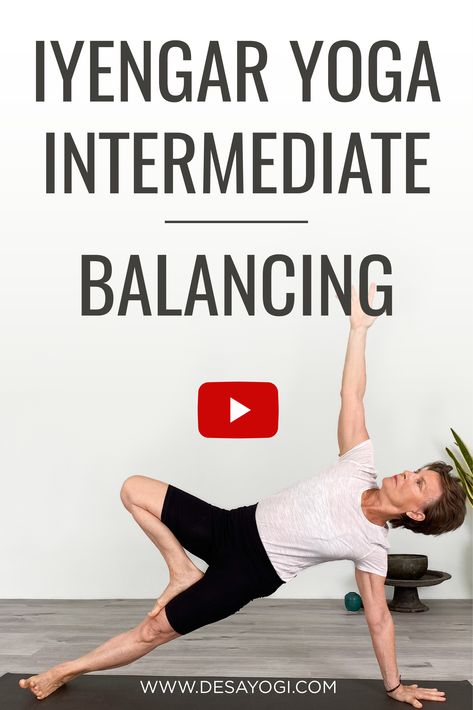 This Intermediate level Iyengar yoga class focuses on the action of balancing. If you want to build a more solid foundation before taking this more challening class, please refer to my beginner series Yoga Intermediate, Feeling Low, Yoga Tutorial, Yoga Sequence, Yoga Iyengar, Iyengar Yoga, Standing Poses, Free Yoga, Yoga Sequences