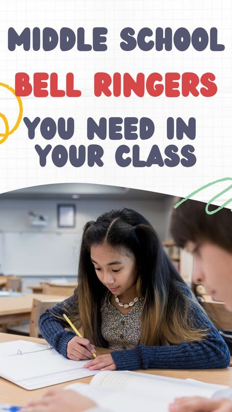 If you do not know where to start, but want to introduce bell ringers in your class, I’ll share with you one of the bell ringers I use this year. Middle School Bell Ringers, Bell Ringers For Middle School, Ela Bell Ringers, Mentor Sentences, Middle School Libraries, English Skills, Classroom Management Tool, Picture Prompts, Bell Ringers