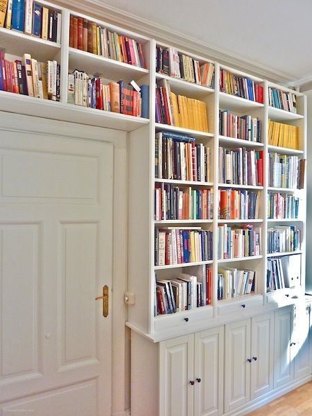 IKEA Billys 10 Ways: The World's Most Versatile Bookcase | Apartment Therapy Libreria Billy Ikea, Ikea Billy Hack, Billy Ikea, Billy Bookcase Hack, Ikea Billy Bookcase Hack, Ikea Billy Bookcase, Ikea Billy, Billy Bookcase, Ikea Hackers