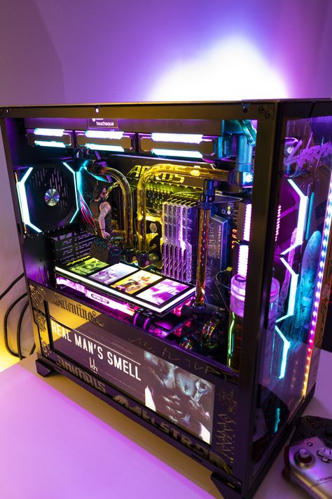 cyberpunk 2077 PC case build Cyberpunk Theme, Pc Build, Custom Computer, Custom Pc, Pc Case, Pc Cases, Cyberpunk 2077, Custom Creations, Cyberpunk