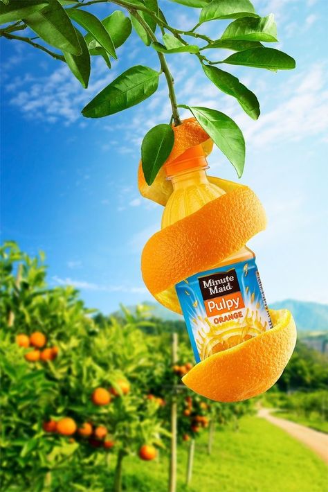 Juice Ad, Portfolio Photo, 귀여운 음식 그림, 광고 디자인, Creative Advertising Design, Minute Maid, Publicidad Creativa, Fruit Photography, Graphic Design Ads