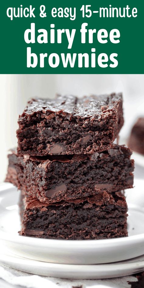 You don’t need dairy to make these wonderful dairy-free brownies. They are easy to prepare and taste perfect, offering a rich, fudgy flavor. Dairy Free Deserts, Dairy Free Brownies, Gf Baking, Dairy Desserts, Tray Bake Recipes, Easy Dessert Recipe, Tray Bake, Filling Snacks, Bake Recipes