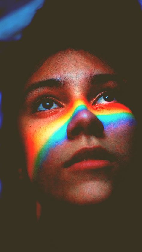 Rainbow Person, Rainbow Reflection, Person Art, Deep Books, Rainbow Paint, Make Up Inspo, Three Rivers, Rainbow Brite, Ya Books