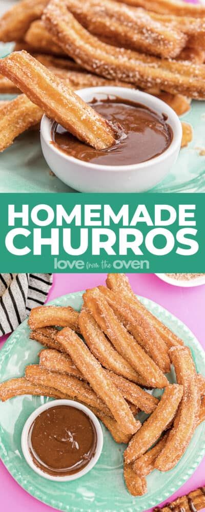 How To Make Churros • Love From The Oven Oven Baked Churros, Oven Churros, Make Churros, Homemade Churros Recipe, Easy Churros, Easy Churros Recipe, Baked Churros, Homemade Churros, Love From The Oven