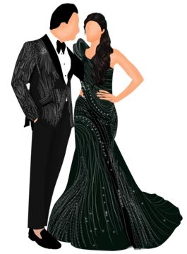 Love Illustration Art Couple, Couple Illustration Indian, Reception Caricature, Party Wear Illustration, Cartoon Characters Couple, Sangeet Caricature, Carry Catcher, Wedding Invitation Cartoon, Bride And Groom Caricature