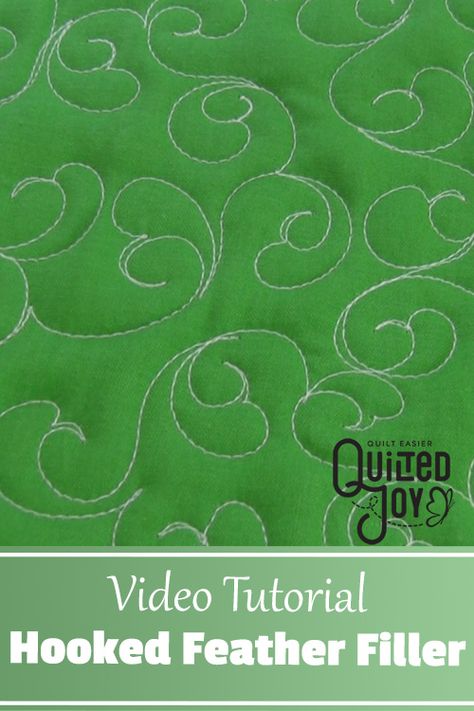 Tela, Patchwork, Basic Quilt Patterns, Free Motion Quilt Tutorial, Longarm Quilting Tutorials, Quilting Stitch Patterns, Long Arm Quilting Patterns, Feather Quilt, Free Motion Designs