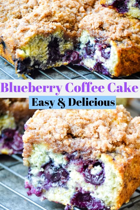 Blueberry Coffee Crumb Cake, Blueberry Crumble Coffee Cake, Blueberry Recipe, Blueberry Coffee Cake Recipe, Cinnamon Streusel Topping, Breakfast Cakes, Blueberry Crumb Cake, Breakfast Coffee Cake, Coffee Cake Recipes Easy