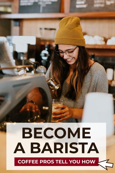 Barista Training Tips, How To Become A Barista, How To Be A Barista, Barista Tips, Romantic Drinks, Barista Training, Coffee Shop Business, Barista Coffee, Bookstore Cafe