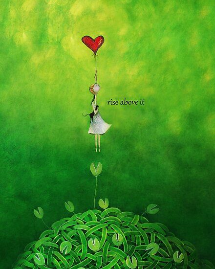 Rise Above It, Angel Artwork, Rise Above, Heart Art, Whimsical Art, The Things, Inspirational Words, Love Life, Sale Poster