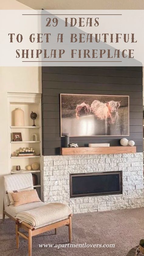 Get inspired with our handpicked selection of 29 shiplap fireplace ideas for a cozy and stylish home. Shiplap Fireplace Ideas, Shiplap Fireplace, Fireplace Ideas, Ship Lap Walls, Stylish Home, Rustic Charm, Modern Decor, Get Inspired, Timeless Design