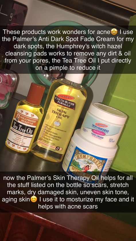 Skin Care Products For Dark Spots, Palmers Fade Cream, Witch Hazel Pads, Fade Cream Dark Spots, Skin Therapy Oil, Hygiene Hacks, Tea Tree Oil Uses, Tj Max, Cream For Dark Spots